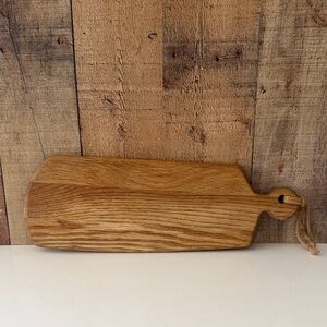 Handcrafted Rustic Wooden Serving Board - Natural Oak